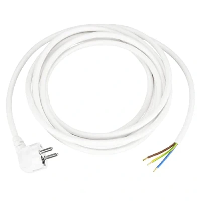 Immagine di REV Ritter 0577335555 Prolunga con contatto di protezione e cavo H05VV F da 1,5 mm², 5 m, bianco
