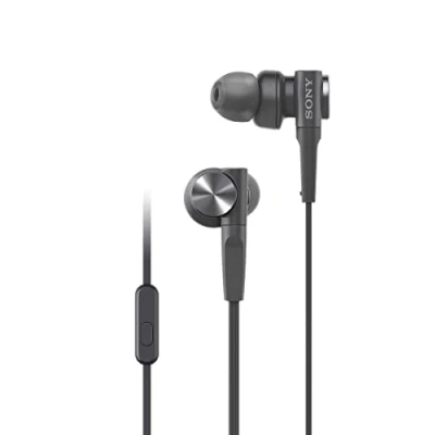 Immagine di Sony MDR XB55APB Auricolari In Ear Cablati Extra Basse Con Microfono Per Telefonate, Nero, 16.8 x 7.3 4.6 cm