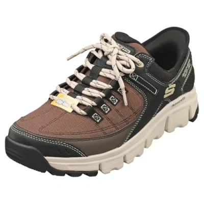 Immagine di Skechers Vertici Slip in a Mani libere a, Scarpe da Ginnastica Uomo, Marrone Sintetico Mesh Taupe Trim, 47.5 EU