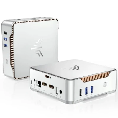 Immagine di NiPoGi Mini PC, Ιntel Alder Lake Ν95 (Beats N5095, fino a 3.4GHz), 16GB RAM+512GB M.2 SSD Computer Desktop, supporto 2.5&quot; SATA SSD, WiFi 5,Bluetooth4.2, Triple Display