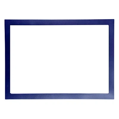 Immagine di Exacompta Rif 39202E Tasca magnetica da parete Adatto per documenti A4, 3 lati magnetici e 1 lato aperto l&#039;inserimento, ideale appunti poster Blu
