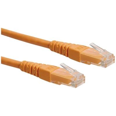 Immagine di Roline 21.15.1527 RJ45 cavo di rete, patch CAT 6 U/UTP 0.50 m Arancione non schermato 1 pz.
