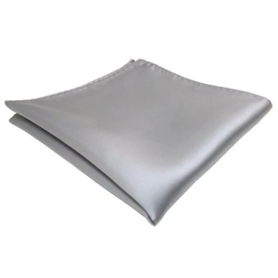 Immagine di ohne Markenname TigerTie Fazzoletto grigio chiaro argento monocromatico panno 100% poliestere