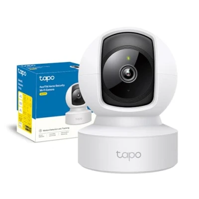 Immagine di Tapo C212 Telecamera WiFi Interno 2K 3MP, Videocamera Sorveglianza, 360º Horizontal, Porta Ethernet, Panoramica e IInclinazione, Visione Notturna, MicroSD fino a 512GB, Alexa, Google