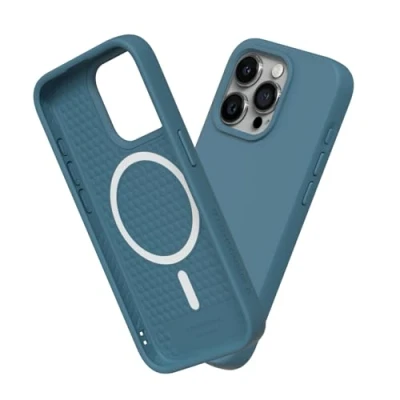 Immagine di RhinoShield SolidSuit Case Compatible with Magsafe for [iPhone 15 Pro Max] Shock Absorbent Slim Design Protective Cover Premium Matte Finish 3.5M / 11ft Drop Protection Ocean Blue