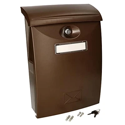 Immagine di KOTARBAU® Cassetta delle lettere in plastica, marrone, 235 x 90 340 mm