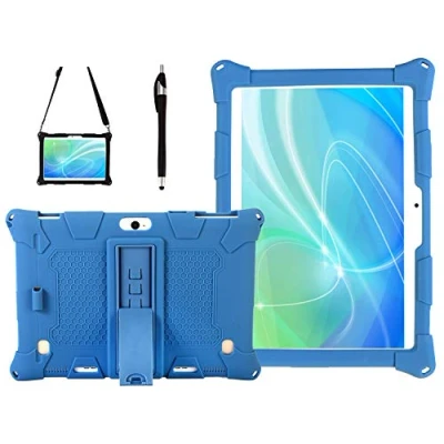 Immagine di AKNICI Custodia Compatibile con TOSCiDO X109 M863/LNMBBS N10 X109/YESTEL X7/BEISTA W109/MEBERRY K107 EEA M6/GOODTEL G3/NIUNIUTAB KT107/YOTOPT X109/SUMTAB K101 PRO/UCSUOKU 10,Tracolla e Stilo,Blu Scuro