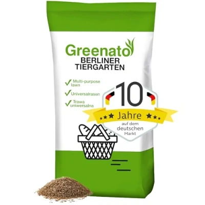 Immagine di semi di prato Greenato Berliner Tiergarten 15 kg, ornamentale, prato, erba, erba unità imballaggio a scelta tra 1 30 kg