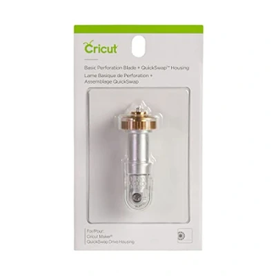 Immagine di Cricut Perforation Blade (2.5mm Teeth / 0.5mm Gaps) + QuickSwap Housing for Maker Machines, Multicolour, one size