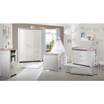 Immagine di roba Set&quot;Felicia&quot;, Luna Elm/bianco, con letto combinato 70 x 140 cm, fasciatoio e armadio a 3 ante