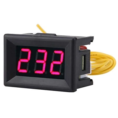 Immagine di Voltmetro, AC 0,36 ″ 70 380 V Misuratore di tensione Display a LED Pannello digitale utilizzato per test elettricità rete CA 220 V, monitoraggio della del generatore 220v