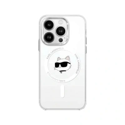 Immagine di Karl Lagerfeld KLHMP16MHLSCHH Custodia rigida per iPhone 16 Plus 6,7&quot; biały/bianco IML Metal Choupette Head MagS (Apple Plus), Cover smartphone, Bianco