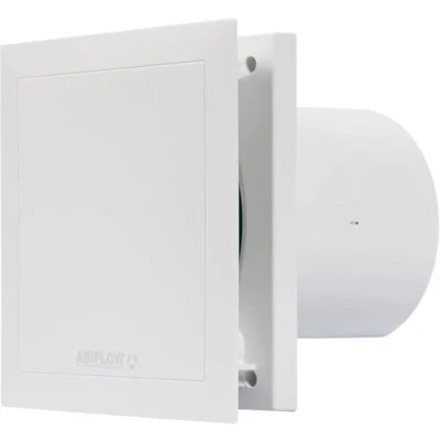 Immagine di Airflow QT100HT 9041261 Ventola silenziosissima con timer e sensore di umidità a 2 velocità, 100 mm
