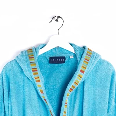 Immagine di Caleffi Accappatoio in Cotone Turchese Yupi junior 55836