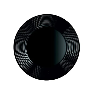 Immagine di Arcoroc ARC L7613 Harena Piatto piano in vetro opale, 19 cm, colore: Nero