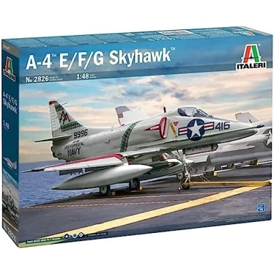 Immagine di Italeri 2826 A 4E/F/G Skyhawk, Scala 1:48, Model Kit, Modello in Plastica da Montare, Modellismo, IT2826