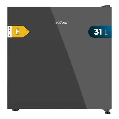 Immagine di Cecotec Mini Frigoriferi Bolero Coolmarket TT 31 Dual Grey Glass E. Capacità 31L, Frigo Da Tavolo Cristallo Grigio, 49,6 x 47,4cm, Classe E, Function, Ripiano Estraibile