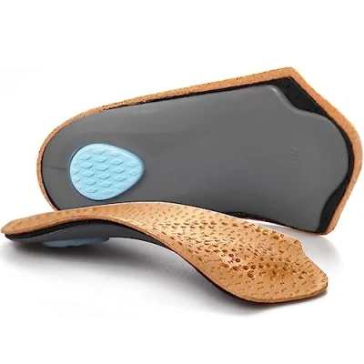 Immagine di Solette ortopediche 3/4 di Lunghezza, Supporto Fascite Plantare con Cuscinetto Metallico per Metatarso Inserti Leggeri Calzature Da Uomo e Donna, arco alto Esercizi Piedi Piatti, S