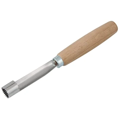 Immagine di Fackelmann 31372 Vuoto di mele con manico in legno faggio FSC, Evidente per rimuovere i semi acciaio inossidabile, 16,5 cm