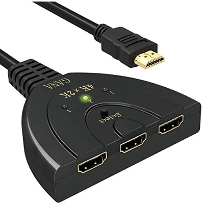 Immagine di Switch HDMI 4K GANA 3 In 1 uscita Interruttore Sdoppiatore Supporto Full HD 3D HDTV / PS3 4 AppleTV/Fire Stick/BLU Ray DVD Player