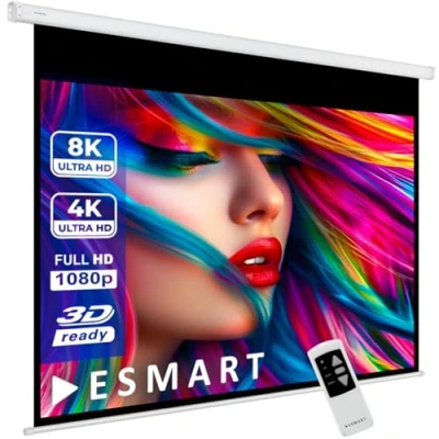 Immagine di ESMART Professionale MIMOTO schermo del motore 170 x 127 cm (84&quot;) 4:3 Telecomando programmabile Dello di proiezione proiettore elettrico per home cinema LCD LED