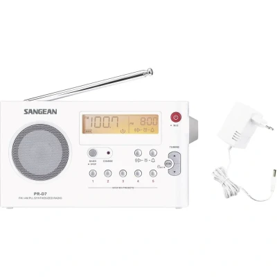Immagine di Sangean PR D7 Radio portatile FM, AM Bianco