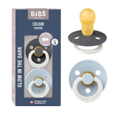 Immagine di BIBS Colour Ciuccio confezione da 2 pezzi. Privo di BPA. Fluorescente