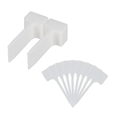 Immagine di Relaxdays Set da 100 Etichette per Piante Targhette Identificative Aiuole e Piantine HB 14,5x5,5 cm Plastica, Bianco