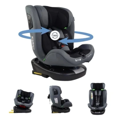 Immagine di Mobiclinic®, Seggiolino auto, Girevole 360º, Regolazione i size, Top tether, Gruppo 0/1/2/3, Max. 36kg, Per bambini, Pandafix, Cintura a 5 punti, Regolabile, Reclinabile 3 posizioni