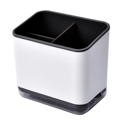 Immagine di Greyoe Scolaposate, Portaposate, Portaposate Multifunzione a 3 Scomparti per Scolare Le Posate (Nero)