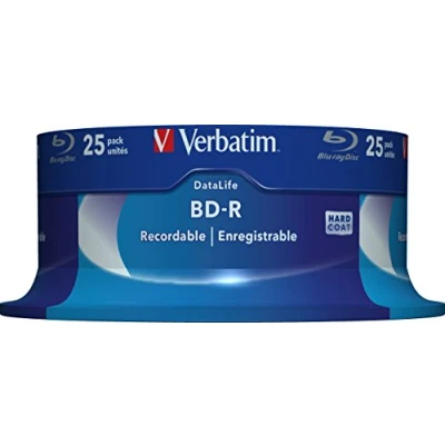 Immagine di Blue Ray Disc Verbatim 1x25 25GB 6x Speed Datalife No ID Cakebox [43837]