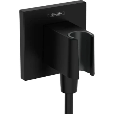 Immagine di Hansgrohe 26889700 Fixfit E Uscita a Muro con Set Porter, Bianco Opaco
