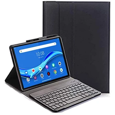 Immagine di RLTech Tastiera Custodia per Lenovo Tab M10 FHD Plus QWERTY Rimovibile Wireless Keyboard TB X606F 10.3 Pollice, Nero