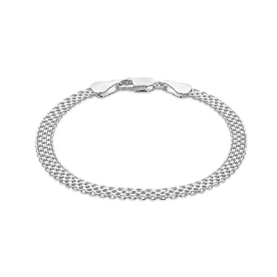 Immagine di Tuscany Silver Bracciale da Donna in Argento Sterling 925, 19 cm