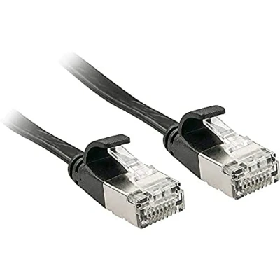 Immagine di LINDY 47481 RJ45 cavo di rete, patch CAT 6A U/FTP 1.00 m Nero con protezione 1 pz.