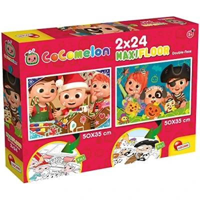 Immagine di Lisciani Giochi Italia Cocomelon DF Maxifloor 2 x 24 Start The Day with A Song, Multicolore, 91102