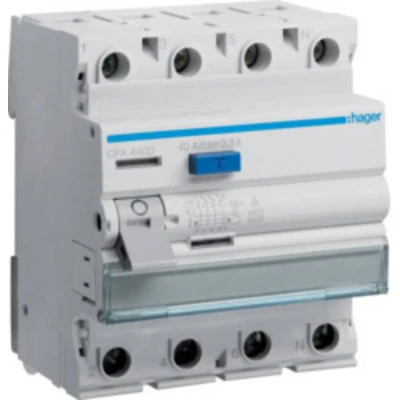 Immagine di Hager CFA440D Interruttore differenziale di sicurezza 4 poli 40 A 0.3