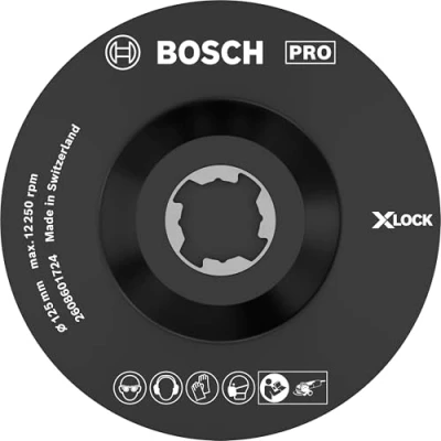 Immagine di X LOCK SCM piastra di supporto con perno centrale, 125 mm Bosch Accessories 2608601724