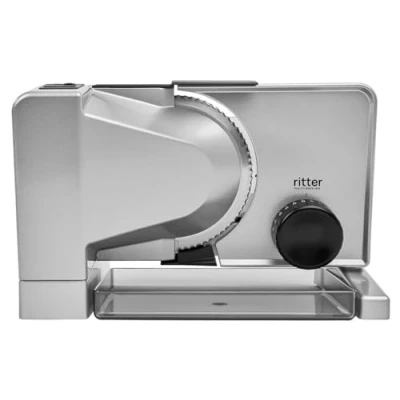 Immagine di ritter Serano 7 Duo Plus affettatrice elettrica con Motore in Corrente Continua, Made Germany, 65 W, Argento Metallico