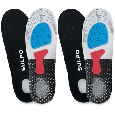 Immagine di SULPO Confezione da 2 solette per sperone calcaneare scarpe con tallone in gel suola M, L, XL
