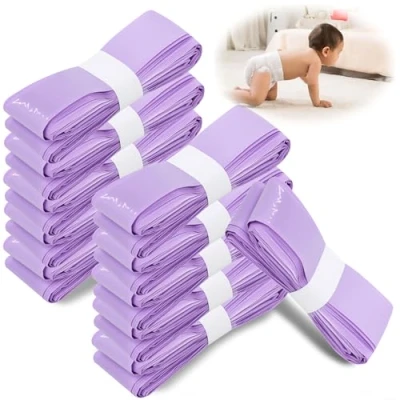 Immagine di BUCOMTU Viola Ricarica Mangiapannolini 12 Pezzi Sacchetti Contenitori di per Pannolini Compatibile con Tommee Tippee,Tutti i Tipi Ricariche