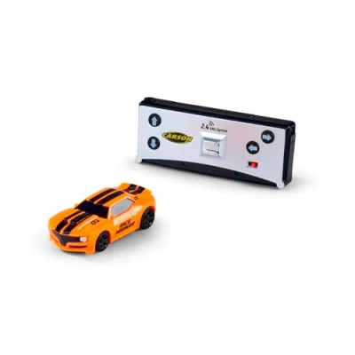 Immagine di Carson 500404276 1:60 Nano Racer Striker 2.4GHz arancione auto telecomandata, veicolo RC, tempo di guida 20 min, RC per bambini