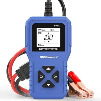 Immagine di OBDResource Tester Batterie 6V/12V/24V, 1002000 CCA 2 Ah 220 Ah,Tester per Batteria Auto,Tester Batteria,Analizzatore Moto,Auto,Tosaerba,Carrelli da Golf e Barche