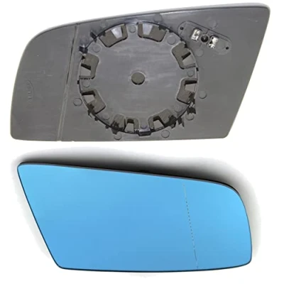 Immagine di TarosTrade 57 0590 R 45888 Vetro Specchietto Retrovisore Riscaldabile Blu Lato Destro
