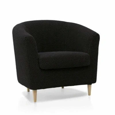 Immagine di SOFASKINS® copridivano super elastico, dal design esclusivo, traspirante e resistente, facile da posizionare Dimensioni: 60 90 cm. Colore nero