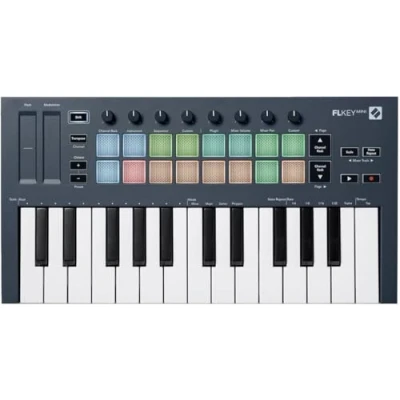 Immagine di Novation FLkey Mini Controller MIDI a tastiera portatile 25 tasti, USB, con integrazione per FL Studio — la produzione musicale