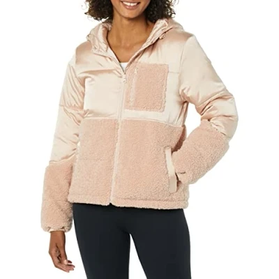 Immagine di Amazon Essentials Piumino In Sherpa Donna, Rosato, M