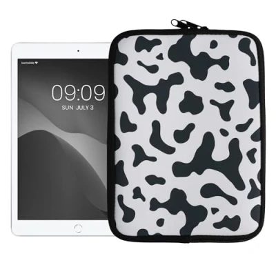Immagine di kwmobile Cover Tablet Compatibile con 9,7&quot; 11&quot; Custodia eReader Universale Copertina Protettiva in Neoprene Stampa Mucca