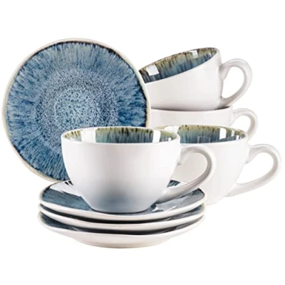 Immagine di MÄSER Set di tazze in gres FROZEN blu, 270 ml