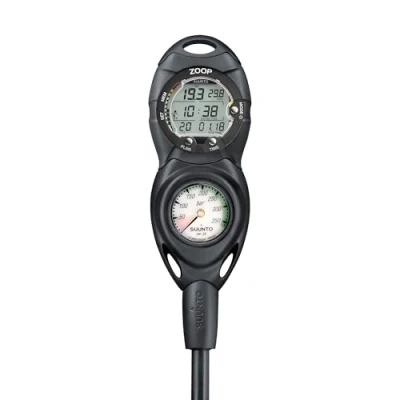 Immagine di Suunto Dive Combo Console CB 2 IN LINE, Manometro a 300 bar e Zoop Novo, Nero